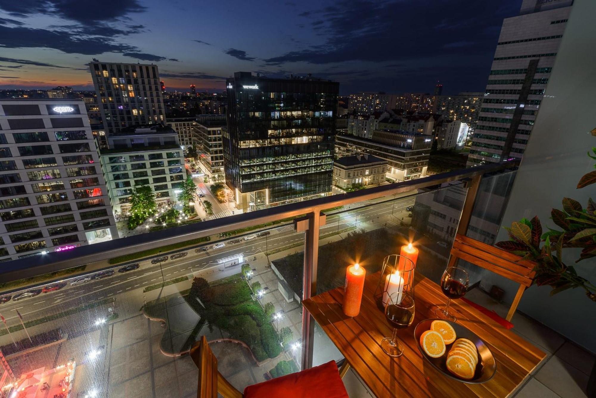 Lumina Apart With Balcony Platinum Tower Varsovia Exterior foto